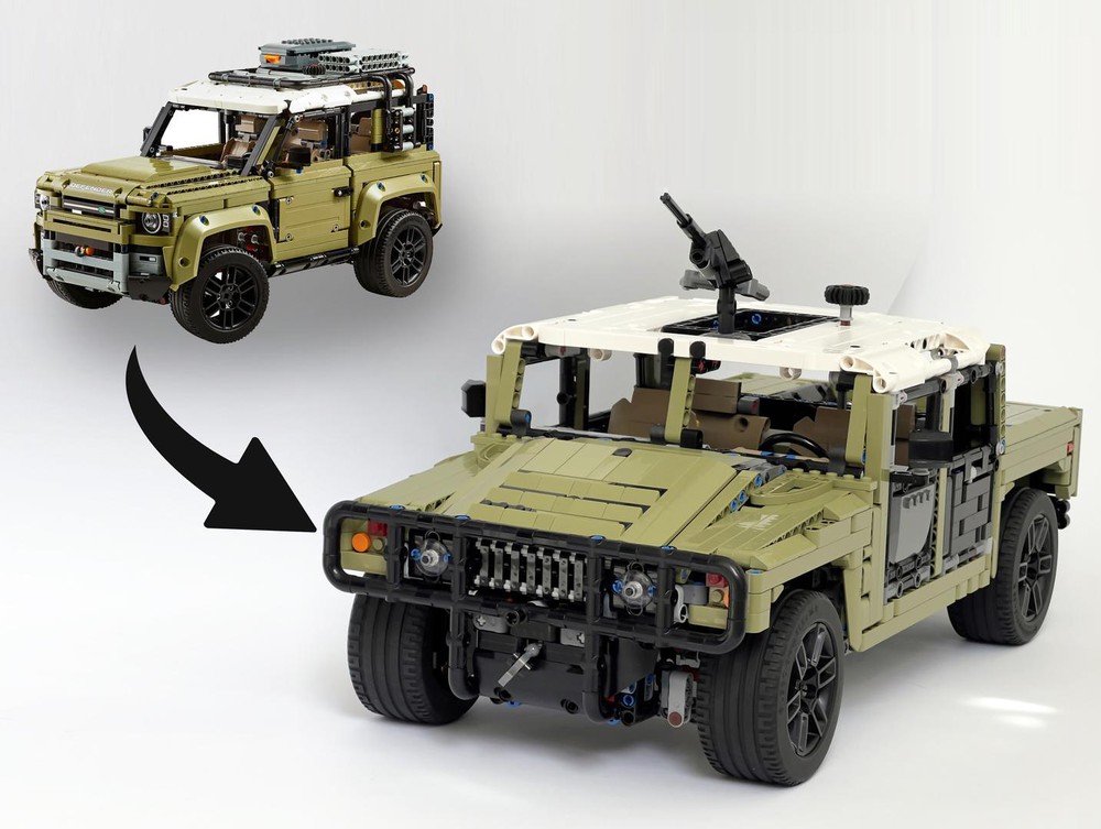 LEGO MOC 42110 Hummer Humvee by MihailUA Rebrickable Build with LEGO