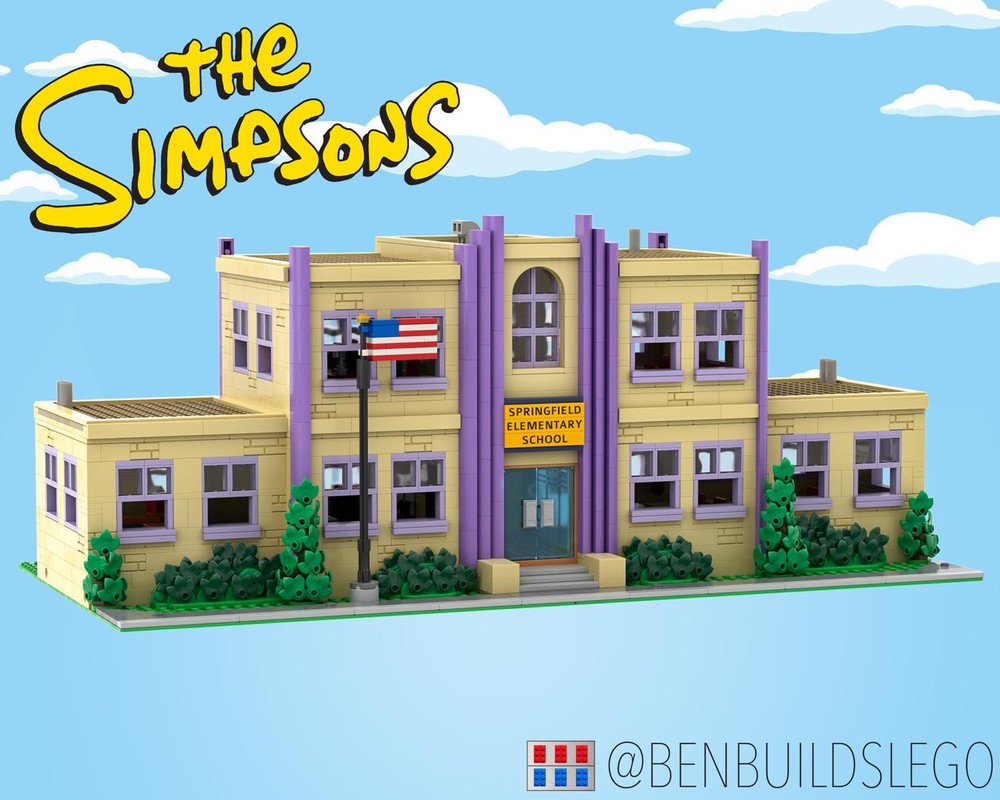 LEGO MOC Modular Springfield Elementary School by benbuildslego ...
