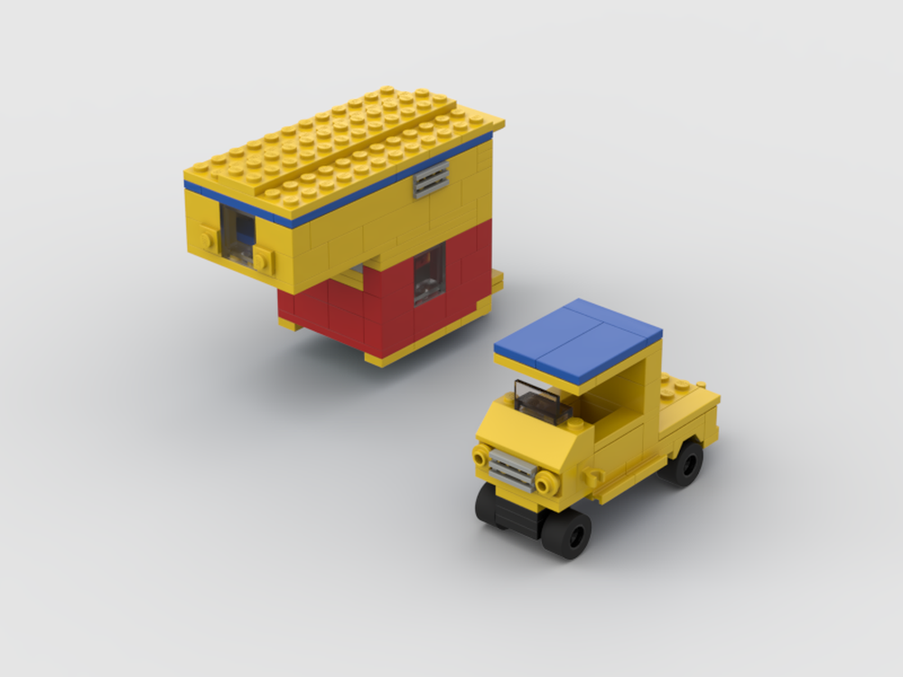 LEGO MOC truck and truck camper by EBbuilds | Rebrickable - Build with LEGO