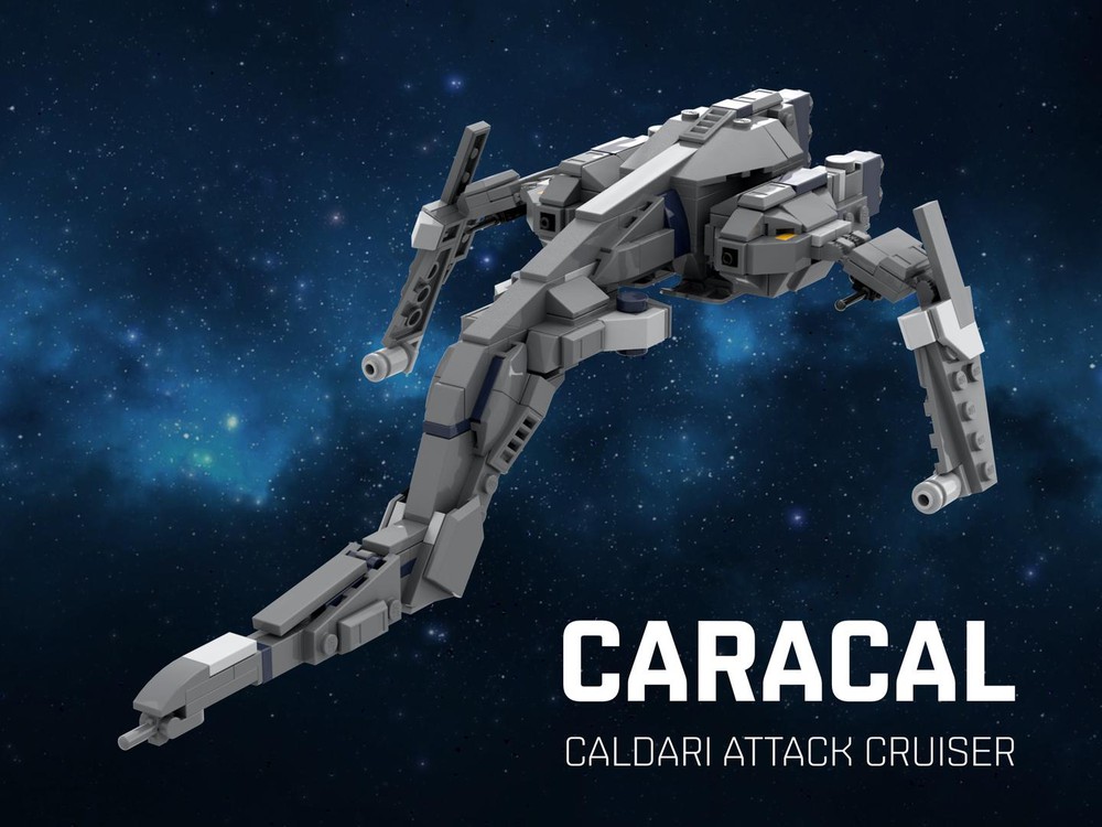 LEGO MOC Caracal Attack Cruiser, EVE Online by RDE260 | Rebrickable ...