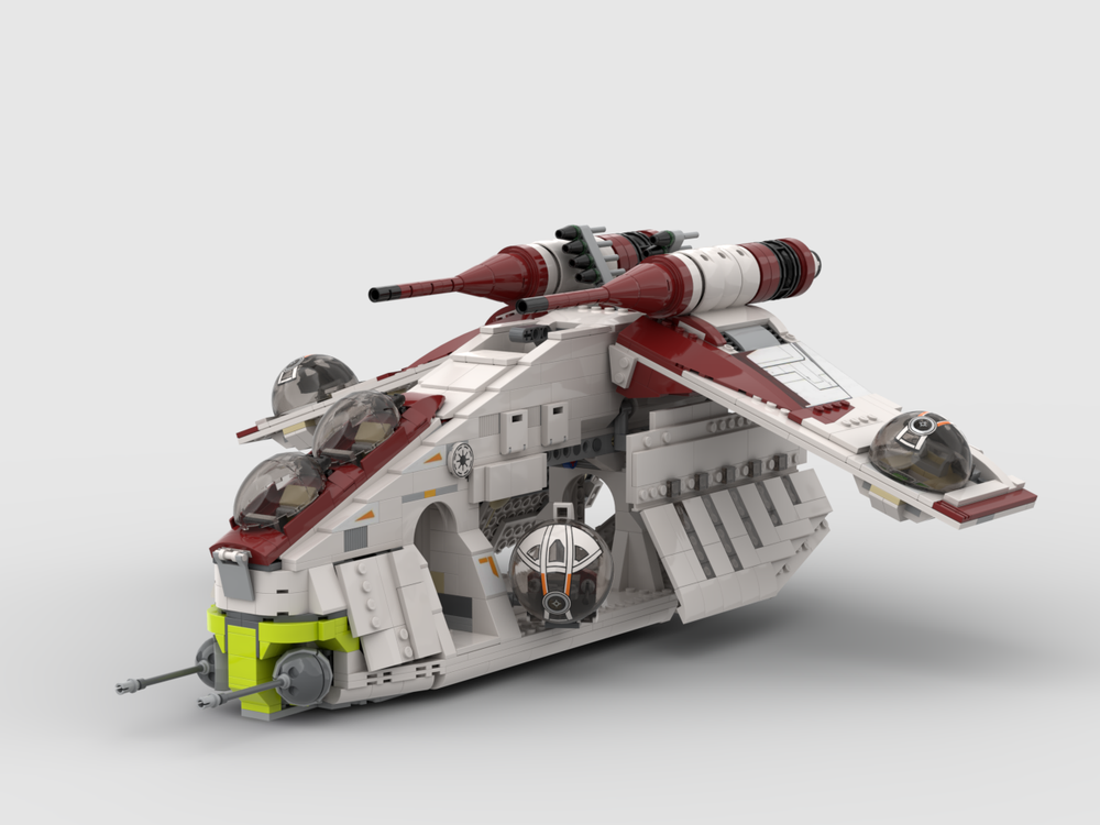 Lego Moc 75021 Republic Gunship Modified By Detailbricks 