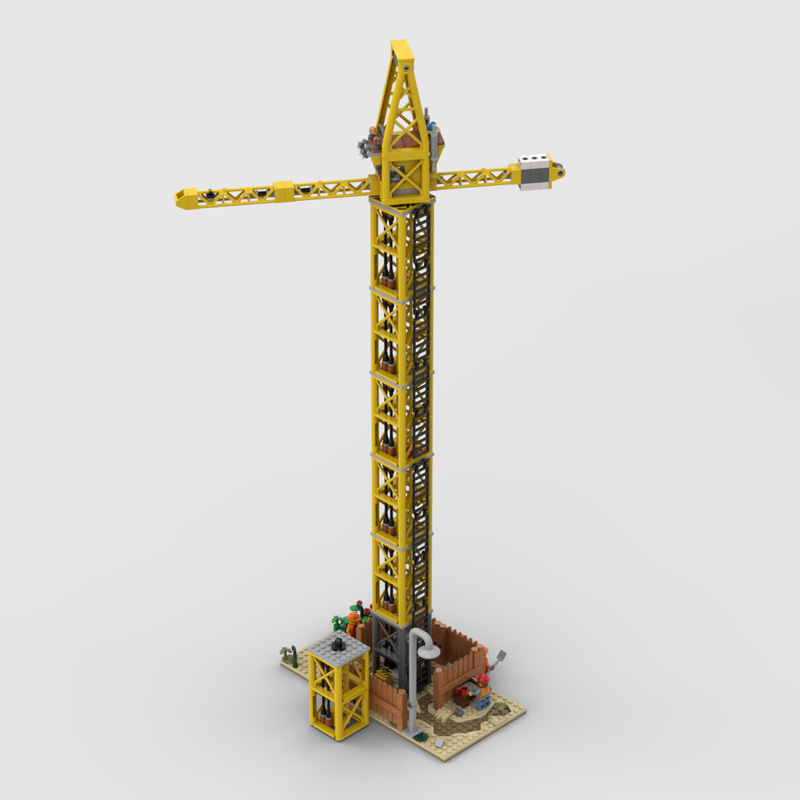 LEGO MOC Tower Crane by BrickMind Rebrickable Build with LEGO