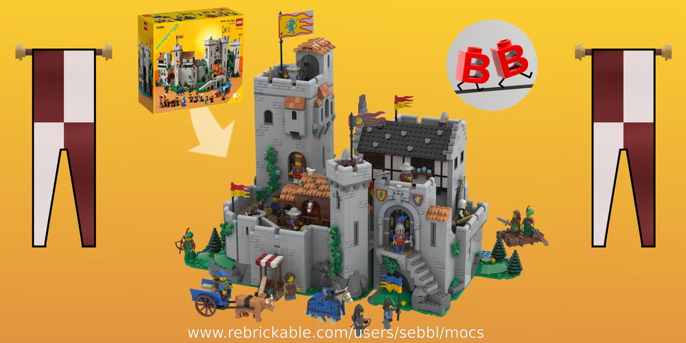 Complete Lion Knights Configurable Castle