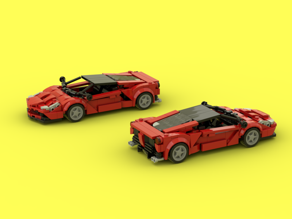 LEGO MOC Ferrari LaFerrari by Thecarmoccer | Rebrickable - Build with LEGO