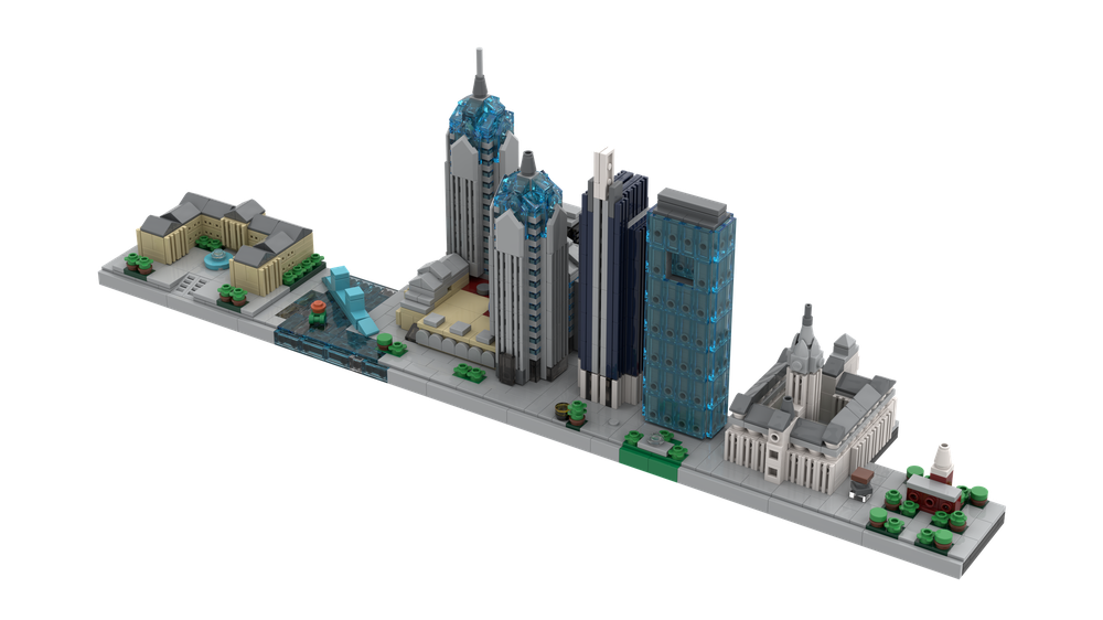 LEGO MOC Philadelphia skyline by kubak5 | Rebrickable - Build with LEGO