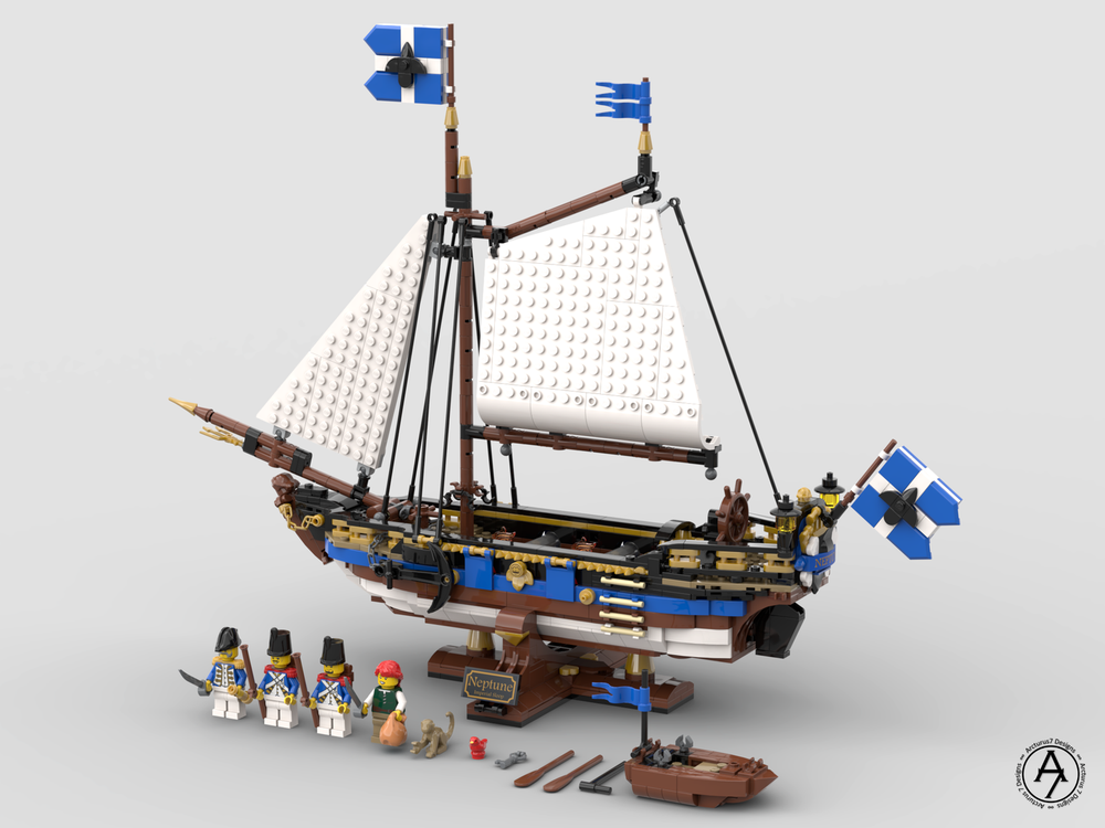 LEGO MOC Imperial Sloop 'Neptune' by Arcturus7 | Rebrickable - Build ...