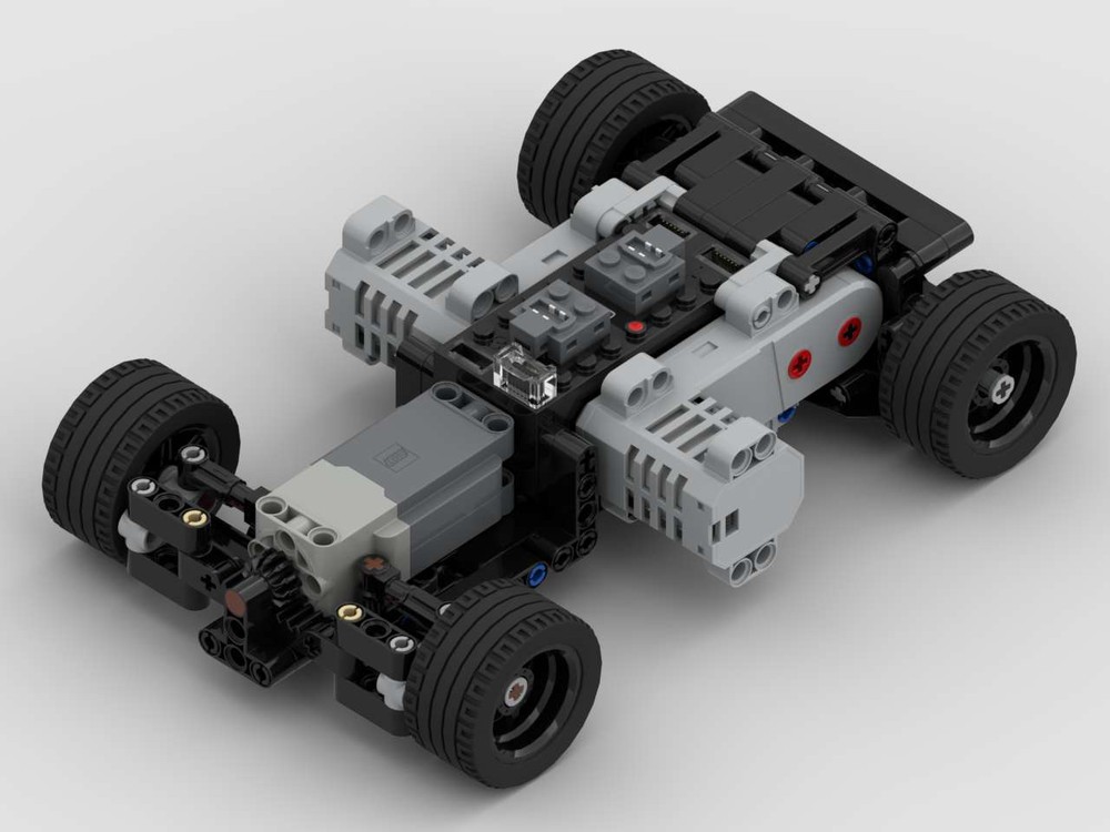 LEGO MOC 2 BuWizz motor chassis - RWD by N1K0L4 | Rebrickable - Build ...