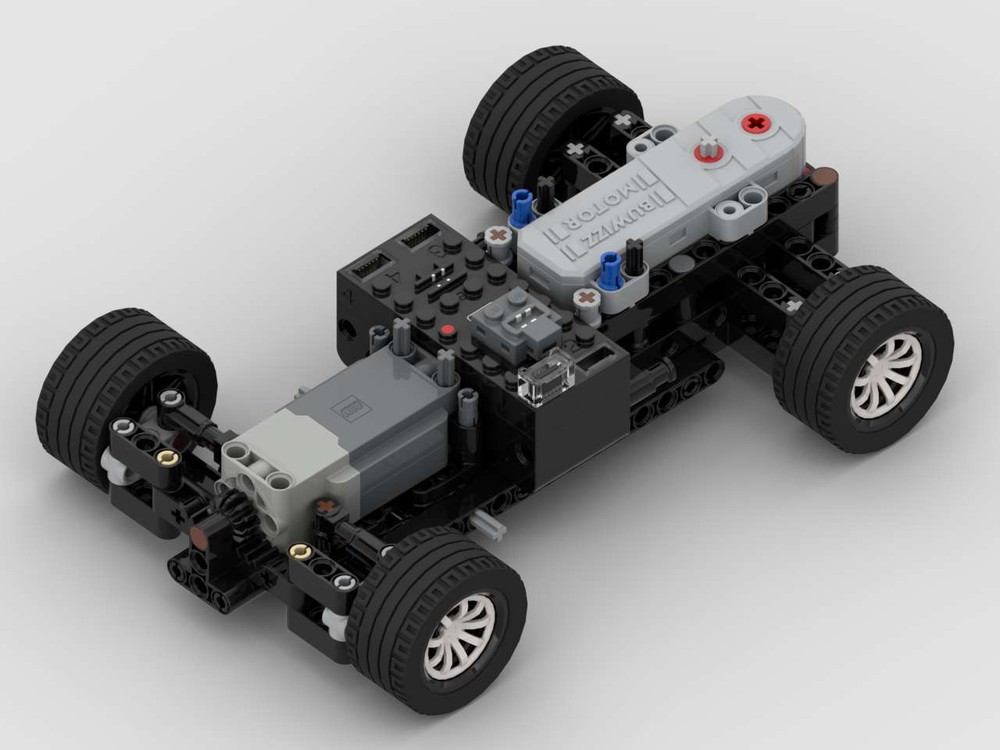 LEGO MOC 1 BuWizz motor chassis - RWD by N1K0L4 | Rebrickable - Build ...