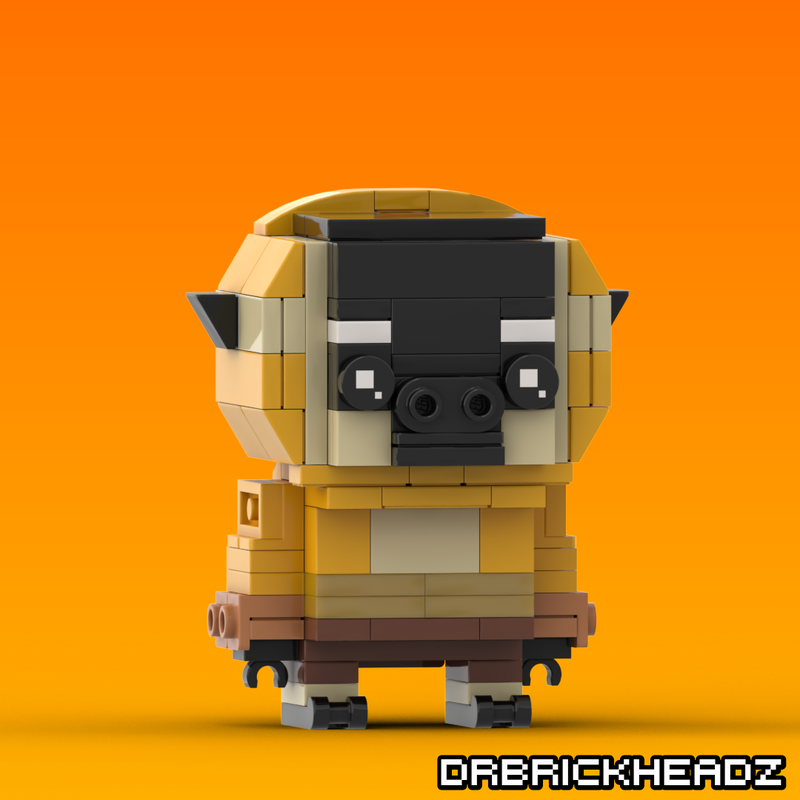 LEGO MOC Monkey (Kung Fu Panda) Brickheadz by DrBrickheadz ...