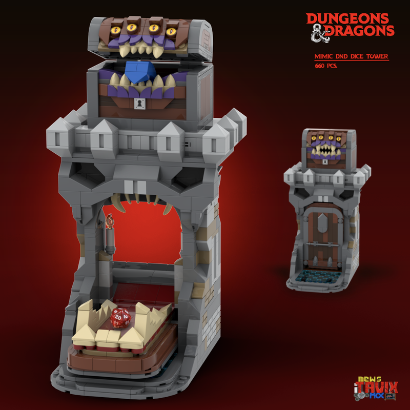 LEGO MOC Mimic DnD Dice Tower by iTavix | Rebrickable - Build with LEGO