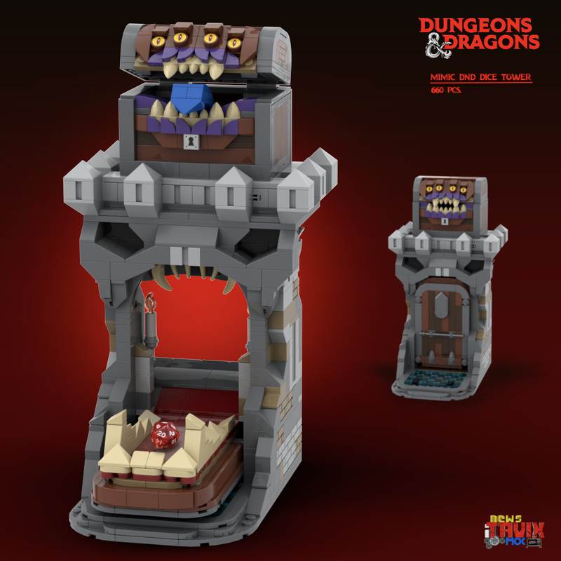 LEGO MOC-178392 Mimic DnD Dice Tower by iTavix | Rebrickable - Build ...