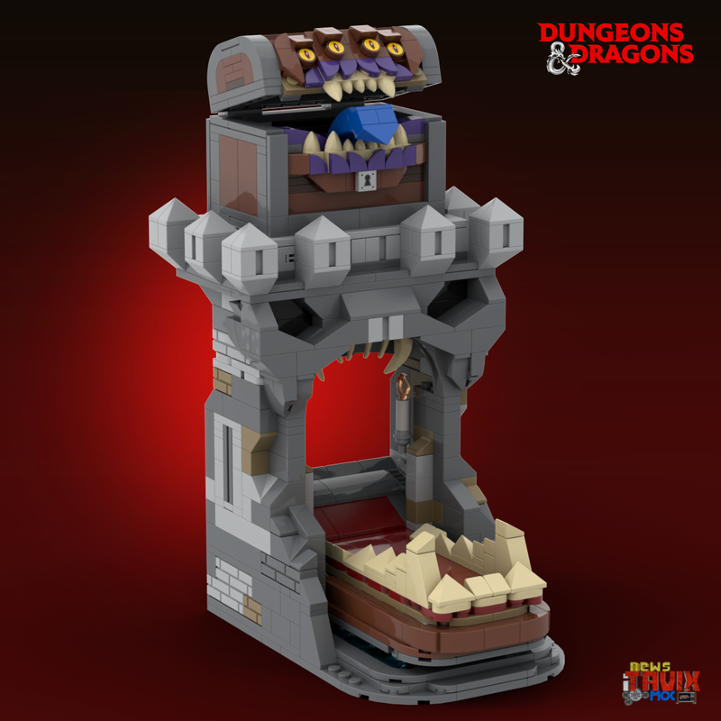 LEGO MOC Mimic DnD Dice Tower by iTavix | Rebrickable - Build with LEGO