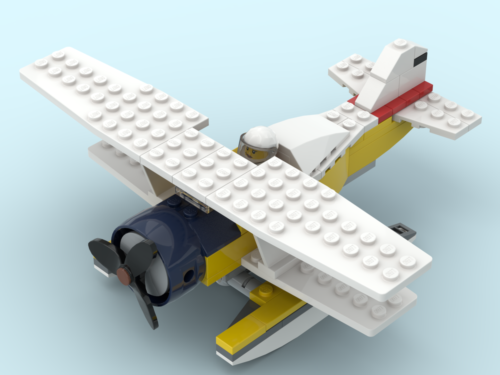 LEGO MOC Sea Biplane by Friendly Orc | Rebrickable - Build with LEGO