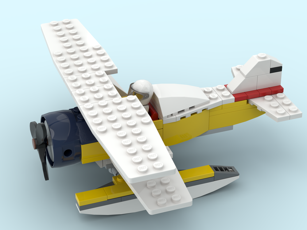 LEGO MOC Sea Biplane by Friendly Orc | Rebrickable - Build with LEGO