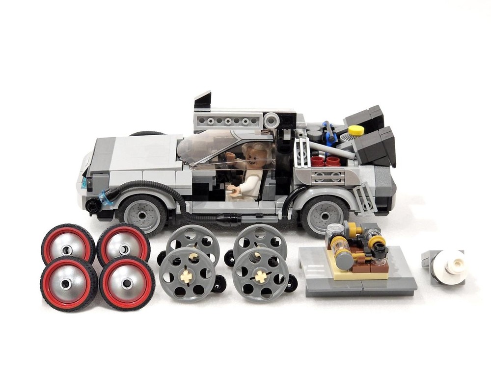 LEGO MOC DeLorean Time Machine V2 by firefabric | Rebrickable