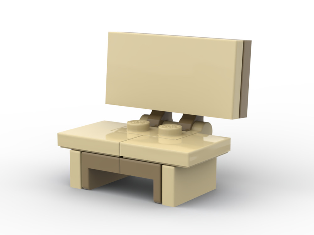 LEGO MOC-178613 Wooden Seat - Minifig Scaled by RYO Furniture Designs ...