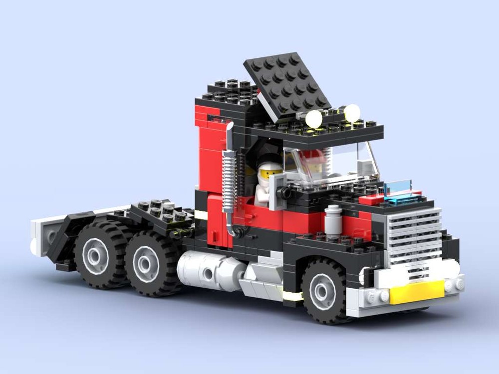 LEGO MOC Black cat truck 5571 Minifigure scale by LegoFolly