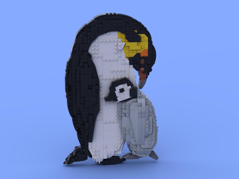 LEGO MOC Emperor Penguin Wall Art by Penguins and plastic | Rebrickable ...