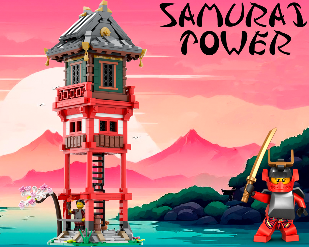 LEGO MOC Samurai Tower #1 by Legat_Of_Legion | Rebrickable - Build with ...