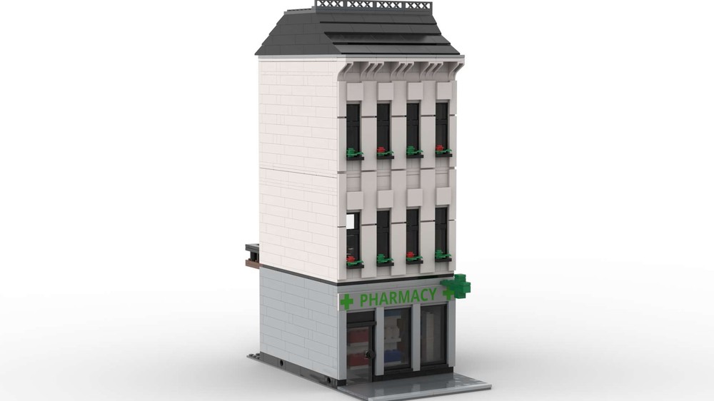LEGO MOC Modular Pharmacy by MexWhite | Rebrickable - Build with LEGO