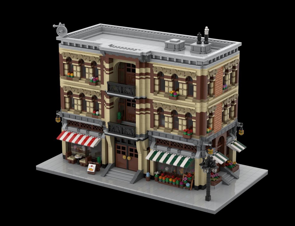 LEGO MOC House with Flower Shop, Bakery and Apartments by SophieKing ...