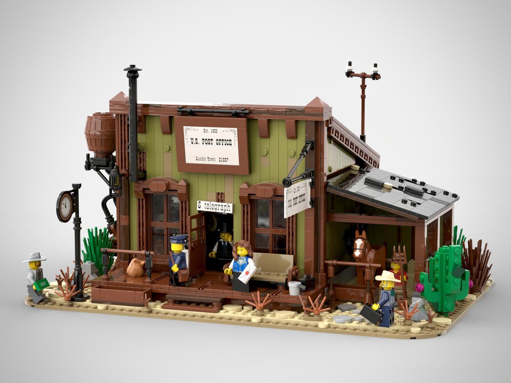 LEGO MOC Post Office - Wild West by llucky | Rebrickable - Build with LEGO