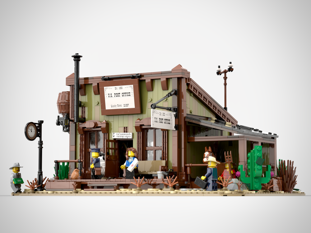 LEGO MOC Post Office - Wild West by llucky | Rebrickable - Build with LEGO