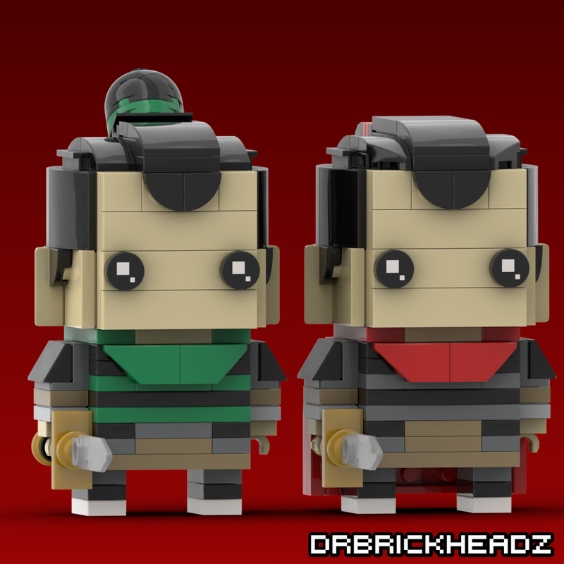 LEGO MOC Ping + Li Shang (Mulan 1998) Brickheadz by DrBrickheadz ...