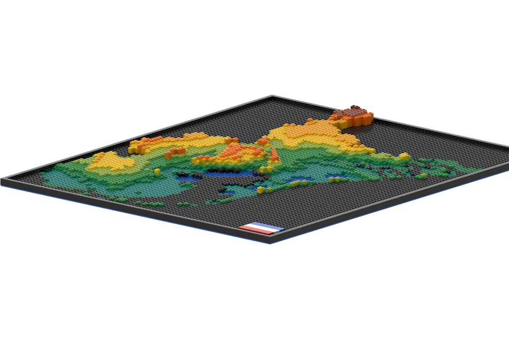 LEGO MOC Dutch Heightmap 3D by VDWWD | Rebrickable - Build with LEGO