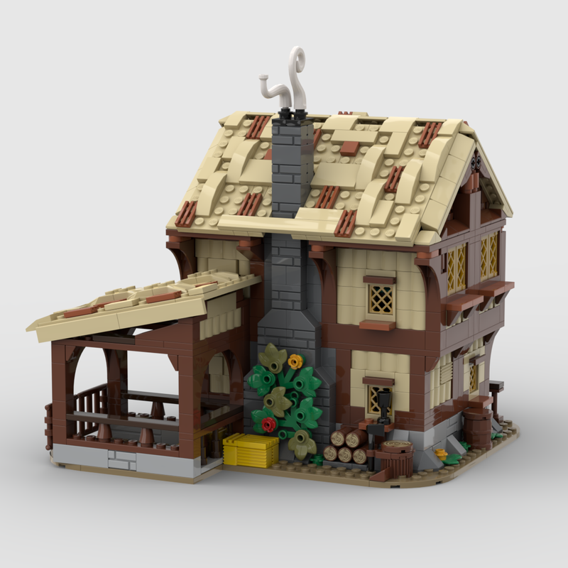 LEGO MOC Tavern - Medieval Village by MidiBricks | Rebrickable - Build ...