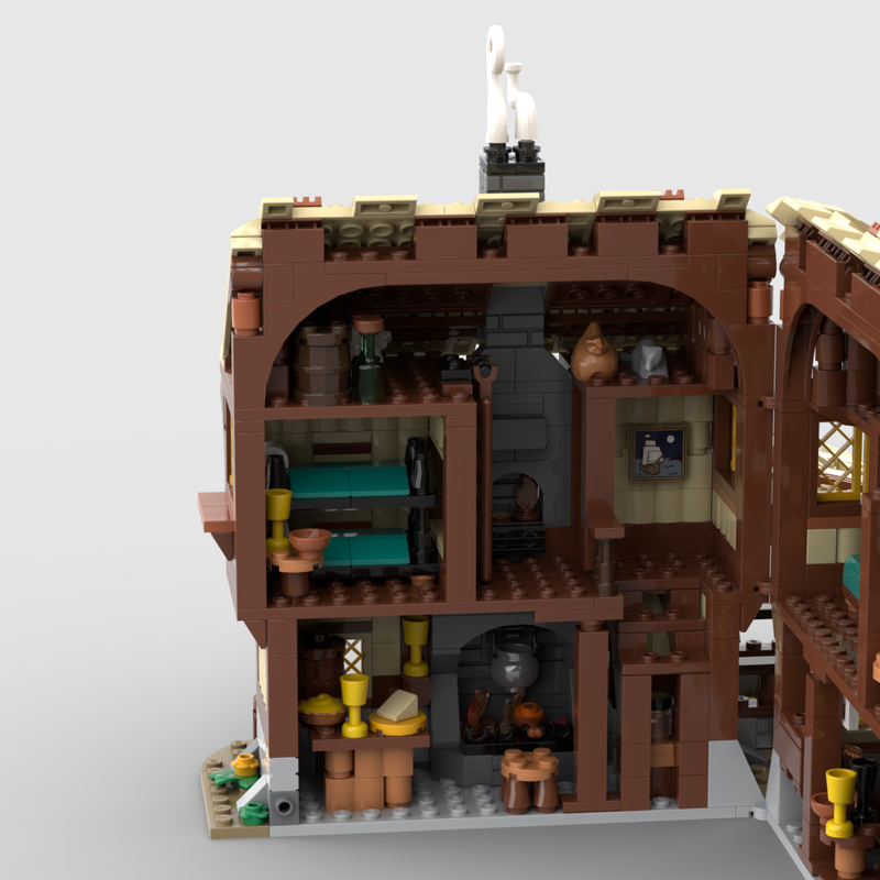 LEGO MOC Tavern - Medieval Village by MidiBricks | Rebrickable - Build ...