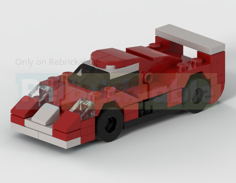 LEGO MOC Toyota GT-One TS020 Prototype Racing Car - 4 Studs Wide (Half ...