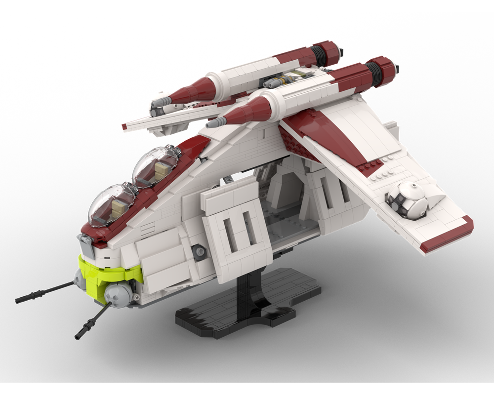 LEGO MOC Republic Gunship by Johns Brickworld Rebrickable Build