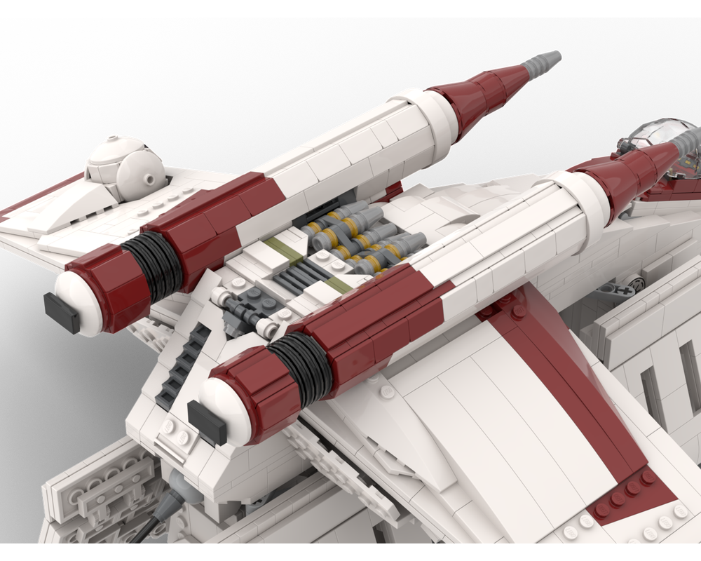 LEGO MOC Republic Gunship by Johns Brickworld Rebrickable Build