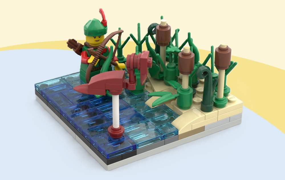 LEGO MOC Hunting at the lake by mrnoeb | Rebrickable - Build with LEGO
