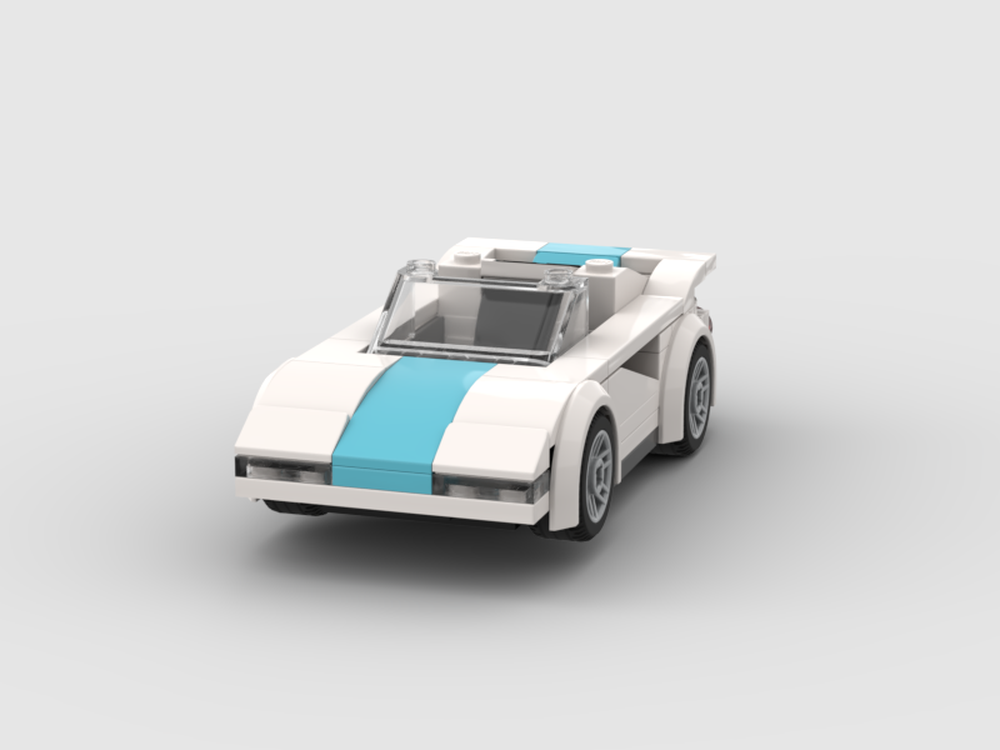 LEGO MOC-179668 Simple (6-wide) Sports Car by jorgecurioso