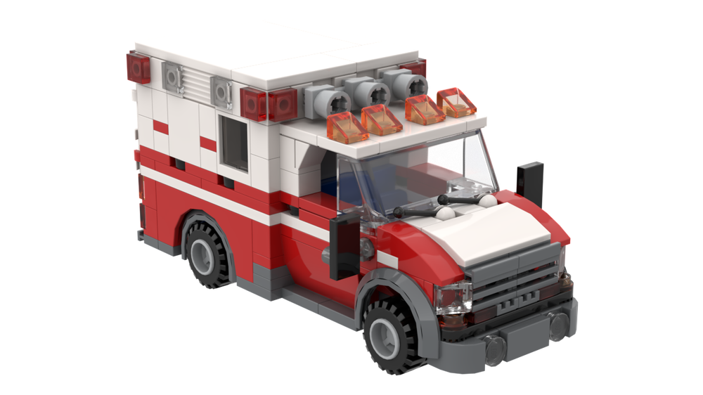 LEGO MOC Ambulance by OnionBerryPie | Rebrickable - Build with LEGO