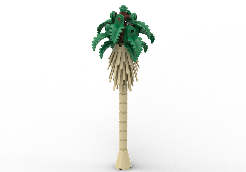 LEGO MOC Palm Tree 3 by OrchardBuilds Rebrickable Build with LEGO