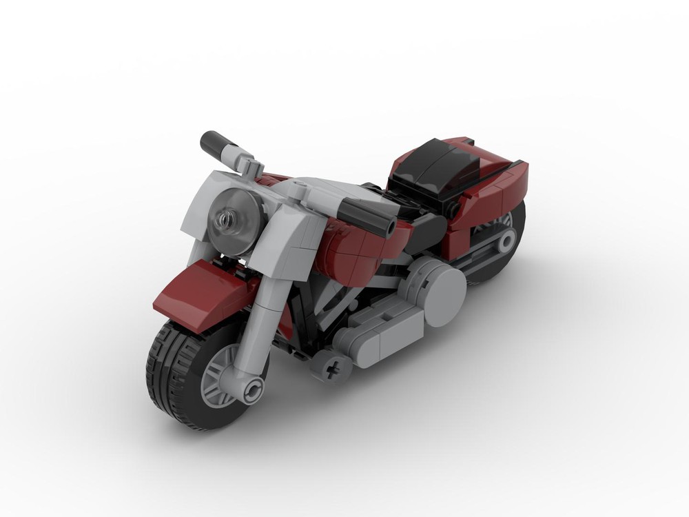 LEGO MOC 10269 Mini Harley Davidson Fatboy by Profka Hollisch Rebrickable Build with LEGO