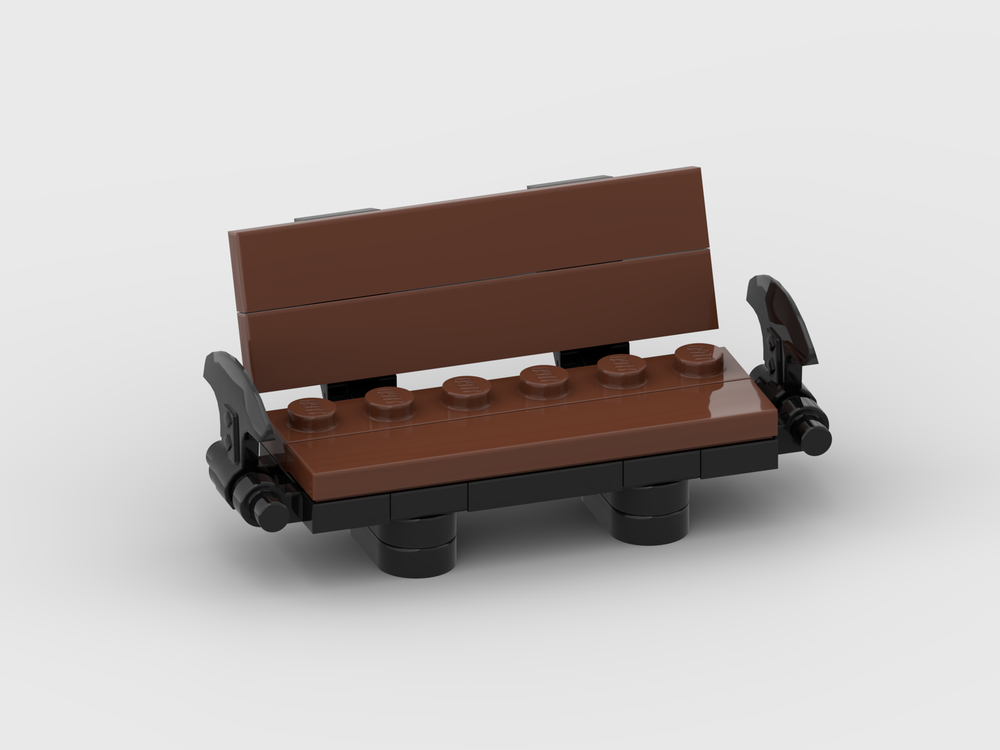 LEGO MOC Simple park bench by BrickHappens | Rebrickable - Build with LEGO