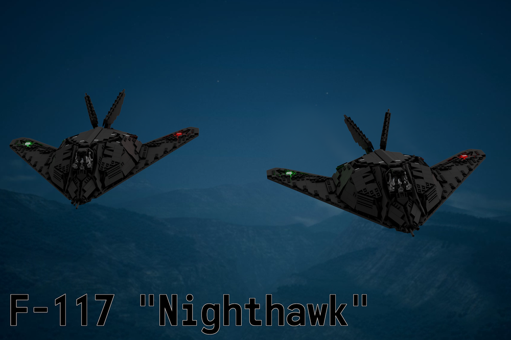 F-117 Nighthawk (1:34) — Kodiak Bricks