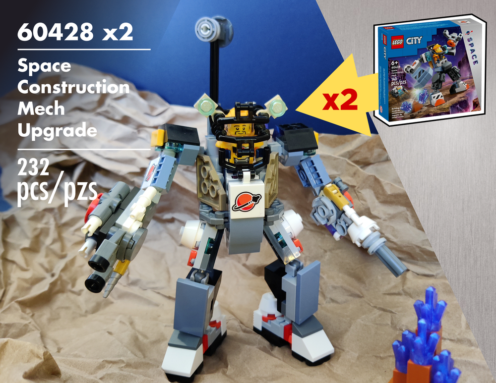 LEGO MOC 60428 x2 Space Construction Mech Upgrade by ReBrick.me ...