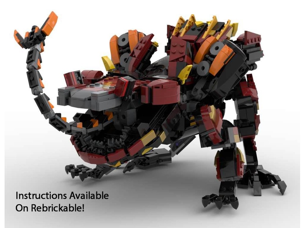 LEGO MOC Bilegut and Apex Bilegut from Horizon Forbidden West 
