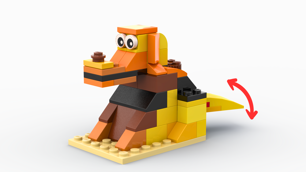 LEGO MOC 11019 Wagging Dog by Lenarex | Rebrickable - Build with LEGO