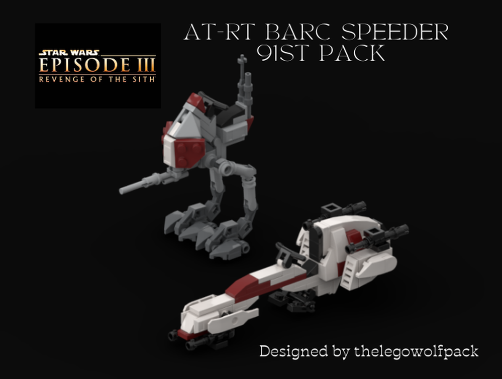 LEGO MOC AT-RT Barc speeder 91st pack by thelegowolfpack | Rebrickable ...