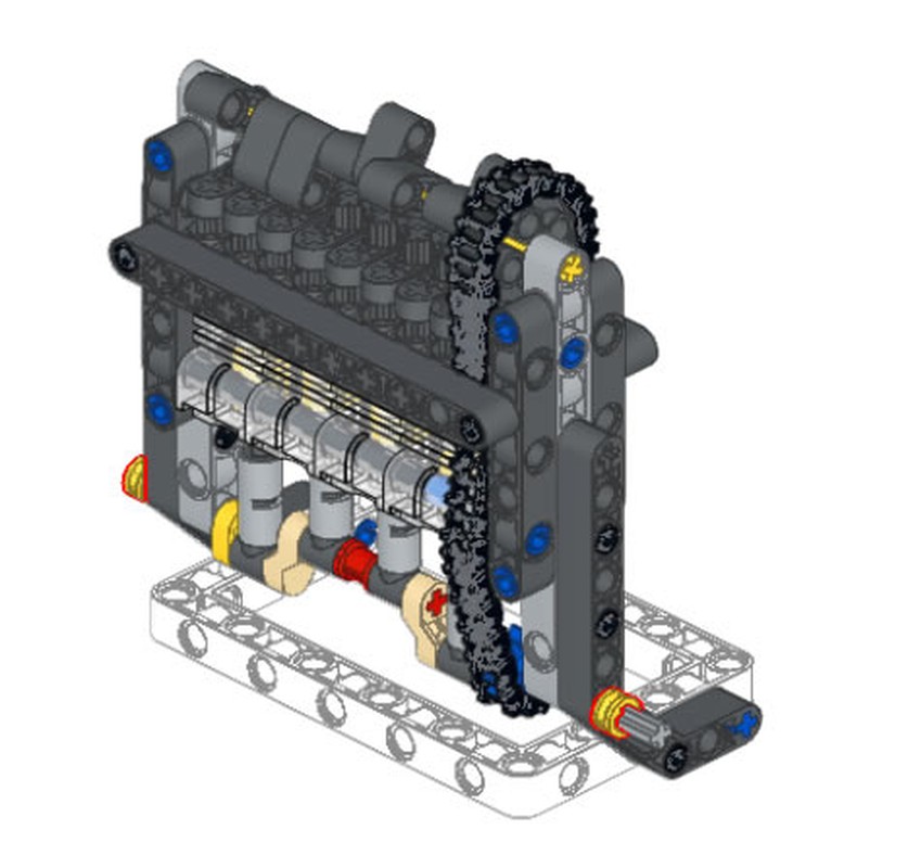 LEGO MOC Lego Technic Authentic 8V OHC Inline 4 Engine by Legotyres ...