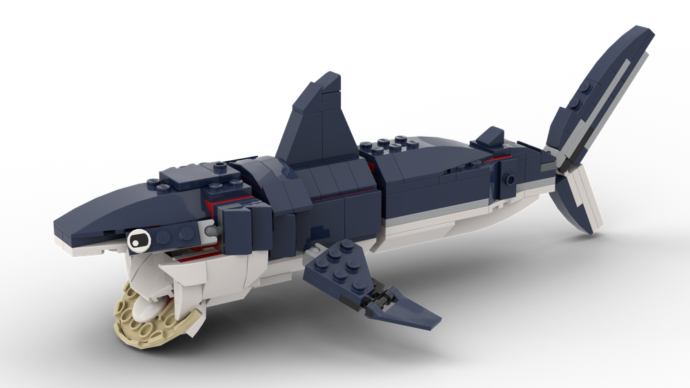 LEGO MOC 2x31088 basking shark by Dragonborne9000 | Rebrickable - Build ...