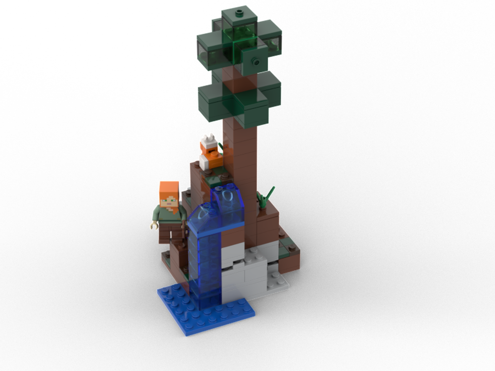 LEGO MOC The Taiga Waterfall by ConsiderANapkin | Rebrickable - Build ...