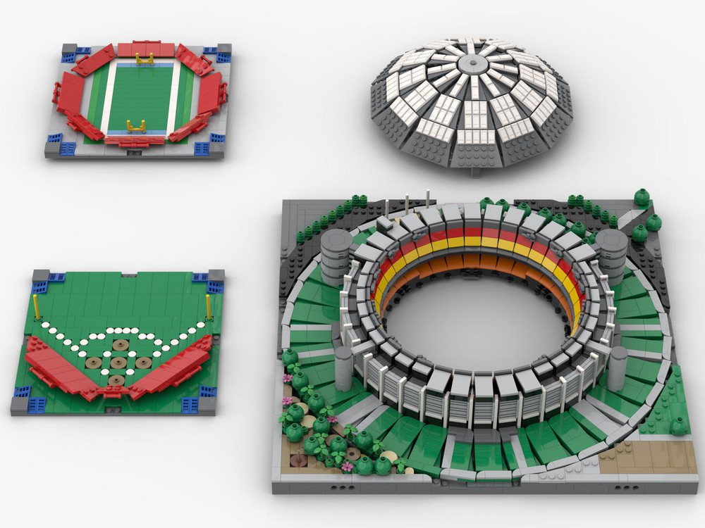 LEGO MOC Houston Astrodome by iambriguy | Rebrickable - Build with LEGO