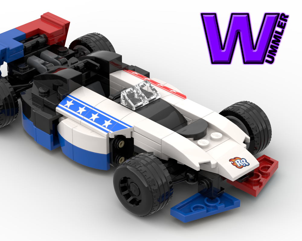 LEGO MOC Rocket Racer open wheel race car by Wummler Rebrickable Build with LEGO